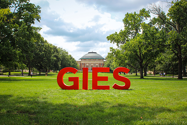 Gies letters on the quad